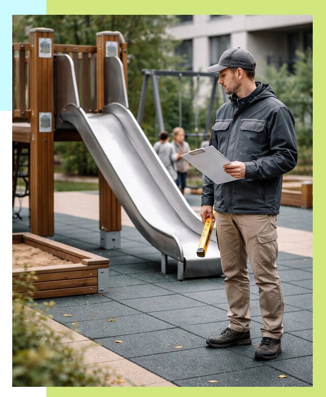 Сертификация детских площадок в Осинниках от 25628 р. | Алешин-Снн