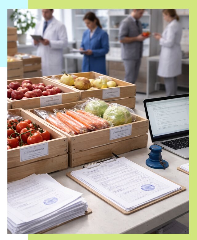 Сертификация овощей и фруктов в Осинниках от 8713 р. | Алешин-Снн