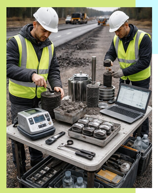 Сертификация асфальта: испытания и подтверждение в Осинниках