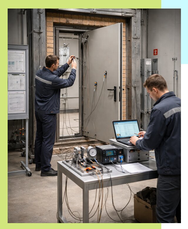 Сертификация противопожарных дверей в Осинниках по ГОСТ и ТР