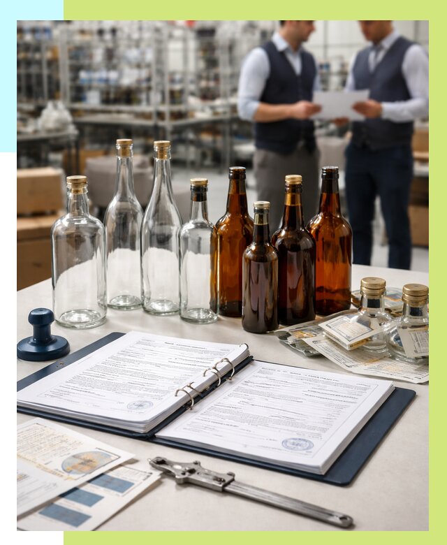 Сертификация стеклянных бутылок в Осинниках от 25628 р. | Алешин-Снн