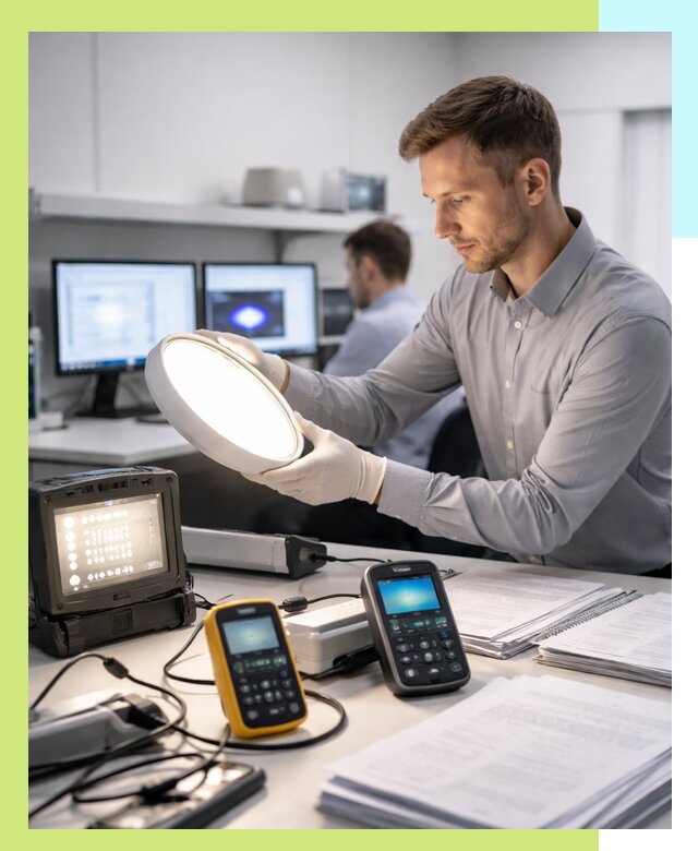 Сертификация светильников в Осинниках: испытания и оформление