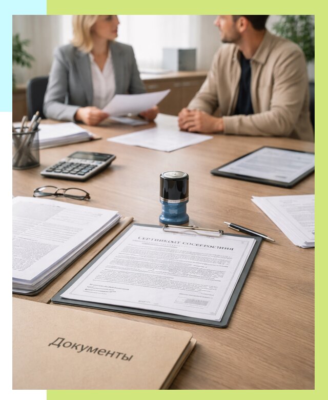 Сертификат соответствия на продукцию в Осинниках от 15377 р.|Алешин-Снн