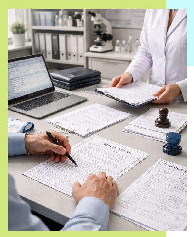 Оформление сертификата GMP в Осинниках для фармпроизводства