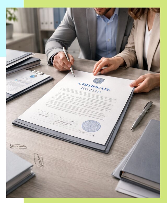Сертификат ISO 22301 в Осинниках от 46130 р. | Алешин-Снн срочно