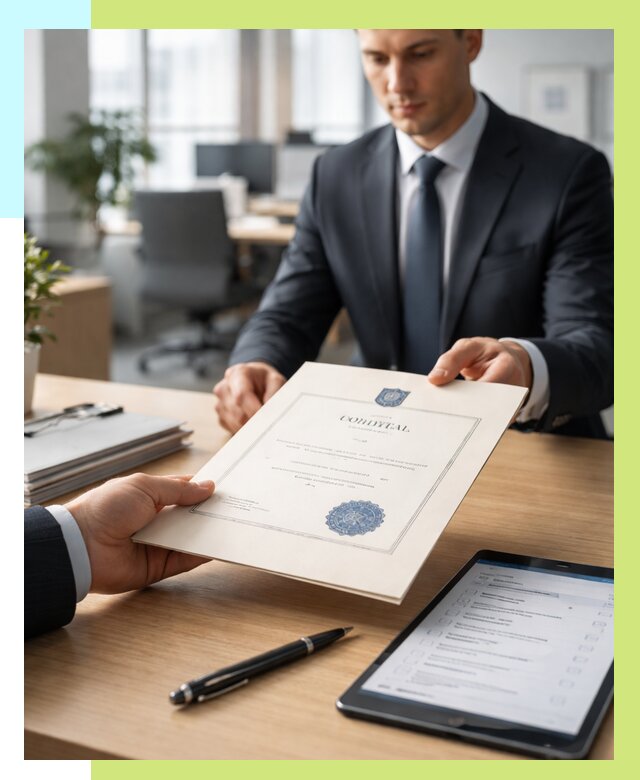 Сертификат ISO 30301 в Осинниках от 35879 р. | Алешин-Снн - под ключ