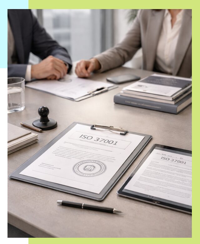 Сертификат ISO 37001 в Осинниках оформить от 123012 р. Алешин-Снн