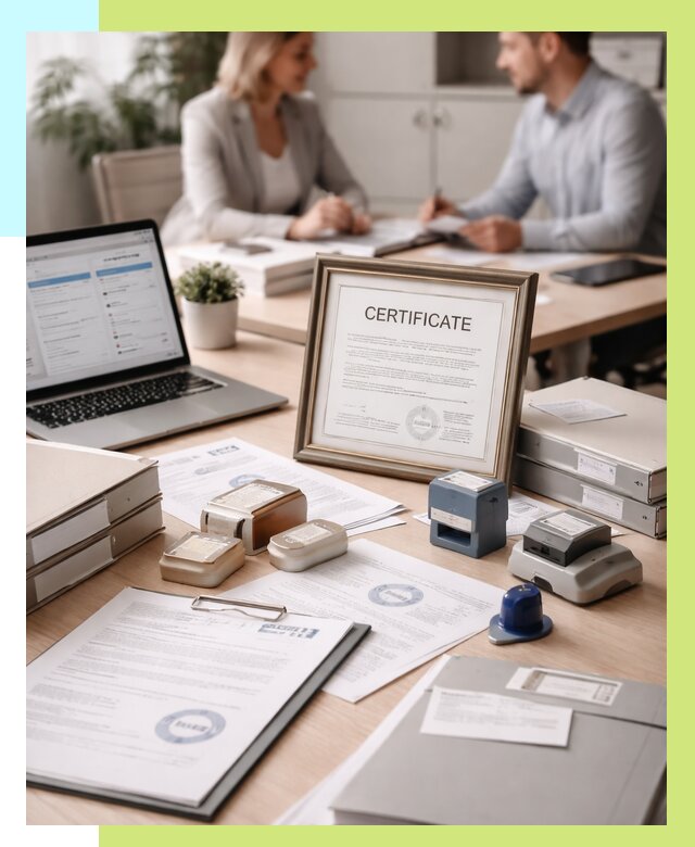 Сертификация компании в Осинниках от 46130 р. | Алешин-Снн — заказ